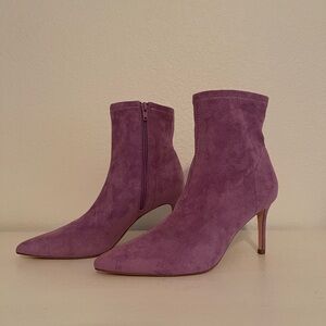 JustFab KHLOY Purple Suede Boots